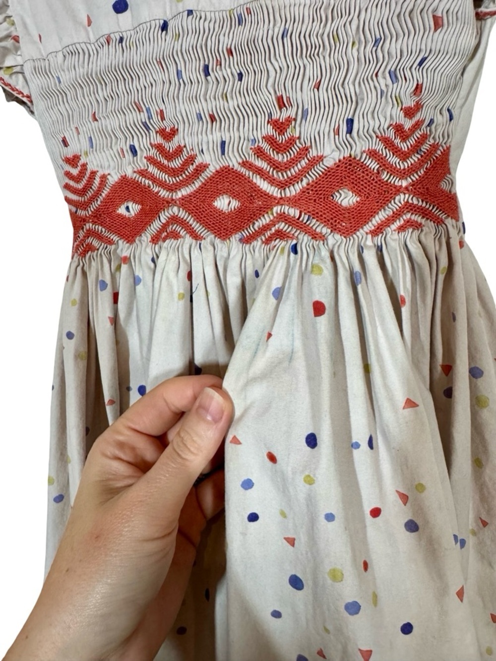 Oso & Me Betty Smocked Dress in Signature Dot - Picture 8 of 15